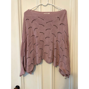 Moon & Madison women's mauve purple dolman Sweater S